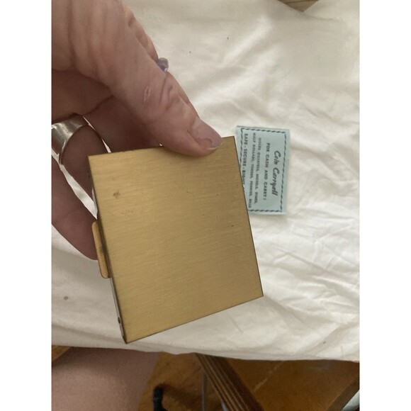 West End Fire Co. Aux 50th Anniversary Metal Coin Carryall Box Brass New jersey - Picture 6 of 7